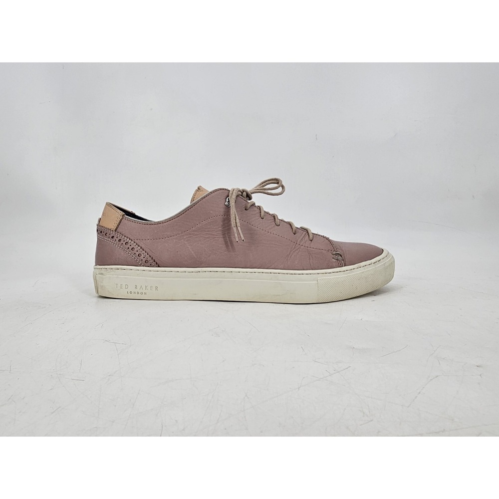 Ted Baker London Pink Leather Sneakers‎ Lace Up Shoes Men's Size 11